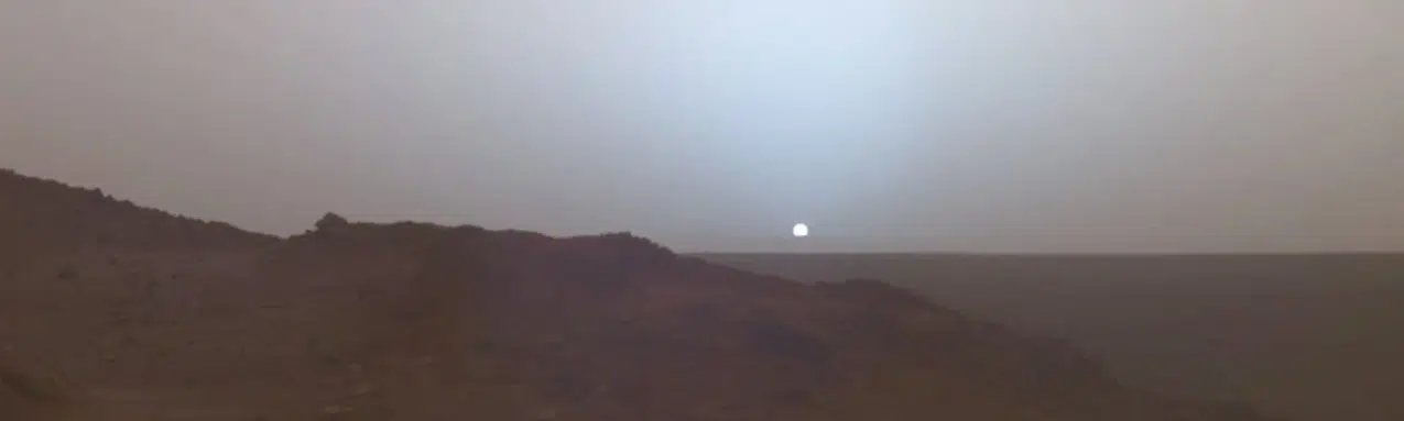 Una imagen vale más que mil palabras. ¿Qué historia cuenta esta fotografía? Atardecer desde Marte