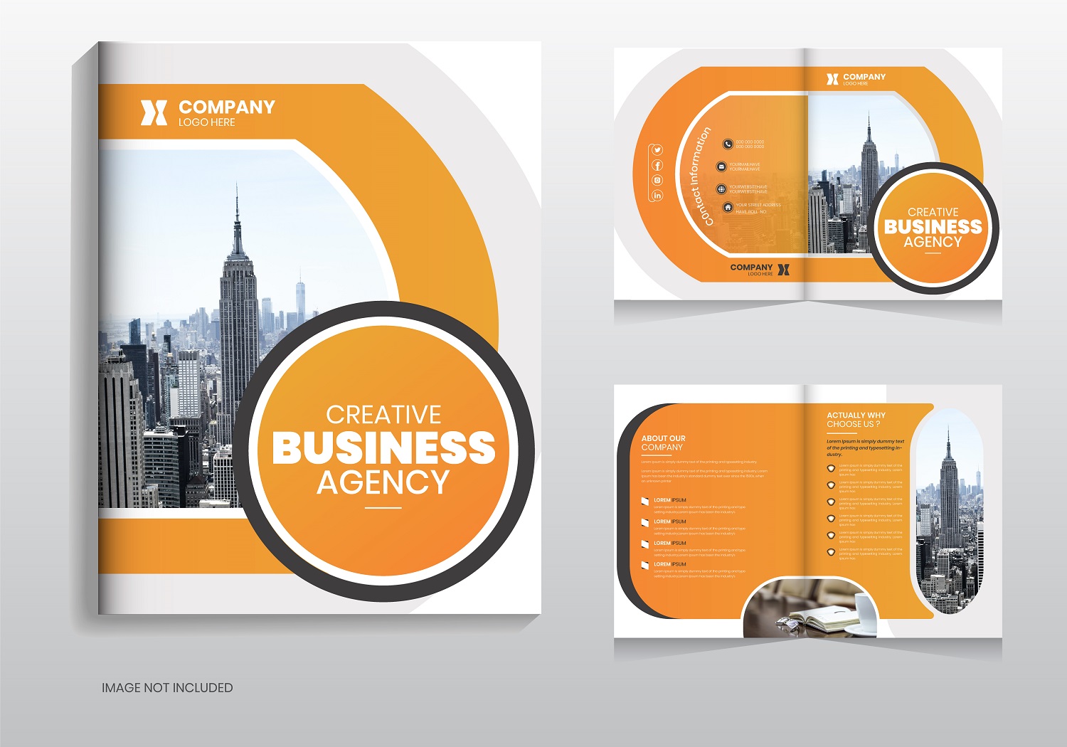 Modern brochure business design template