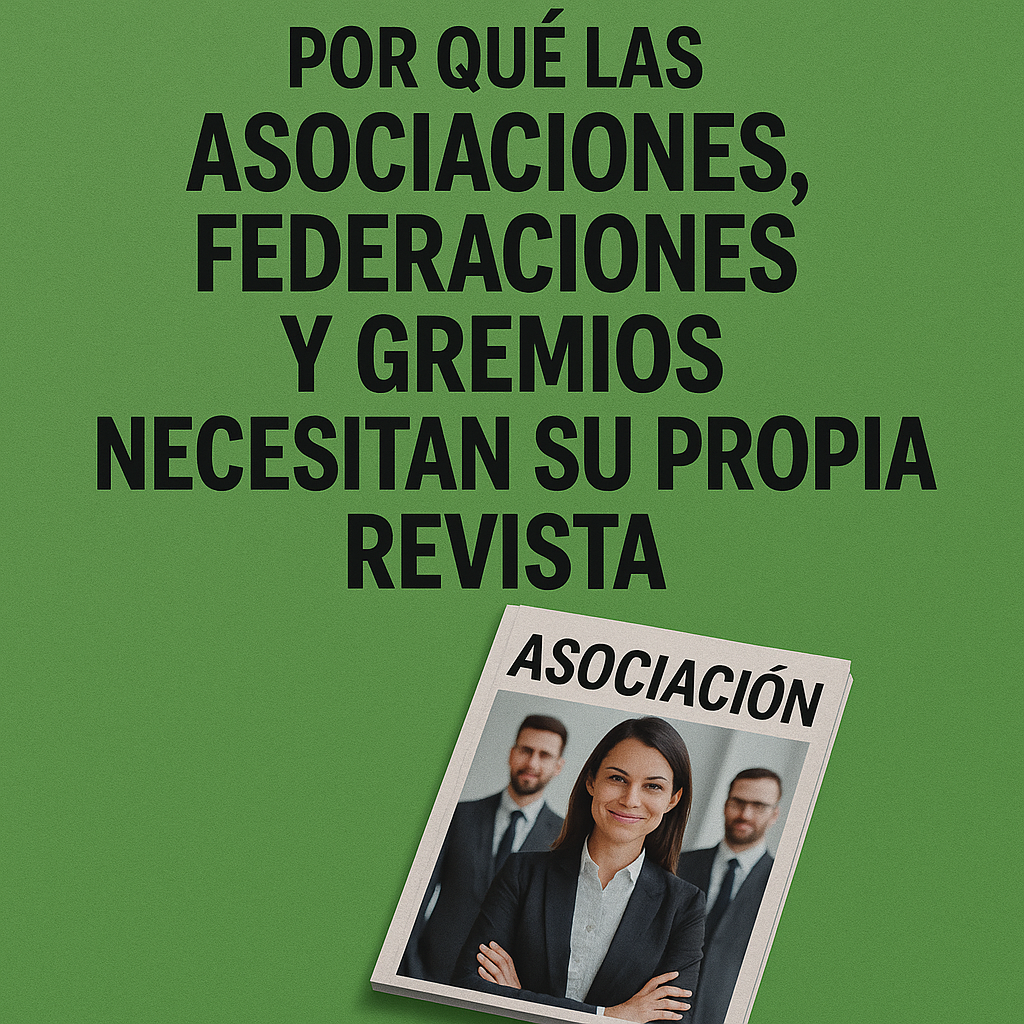 Por qué las asociaciones, federaciones y gremios necesitan su propia revista